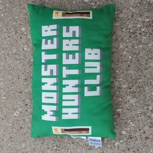Minecraft Monster Hunters Club Green Pillow Mojang Jay Franco & Sons Video Game